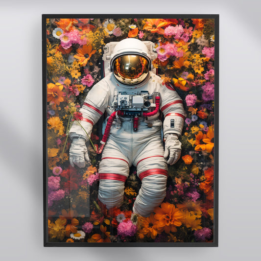 Floral Intergalactic Spaceman Print