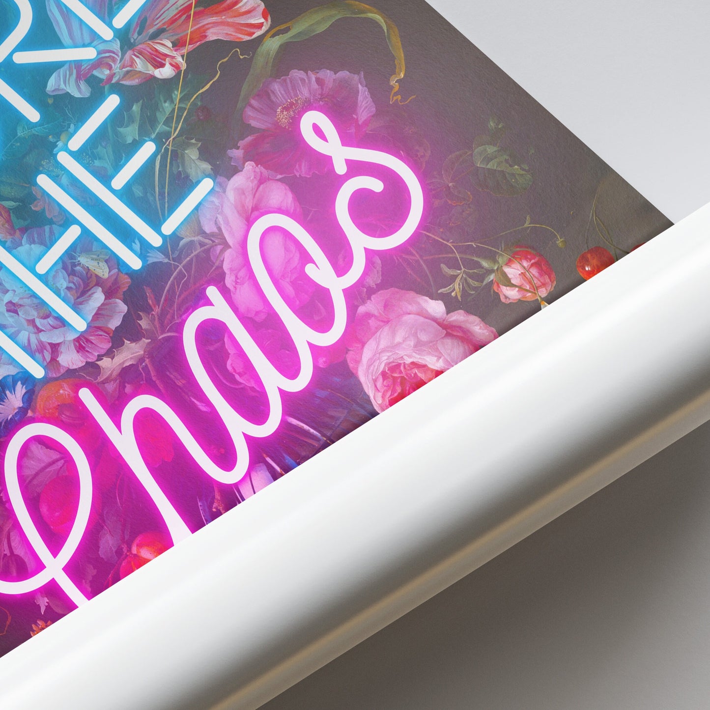 Adore The Chaos Neon Wall Art Print